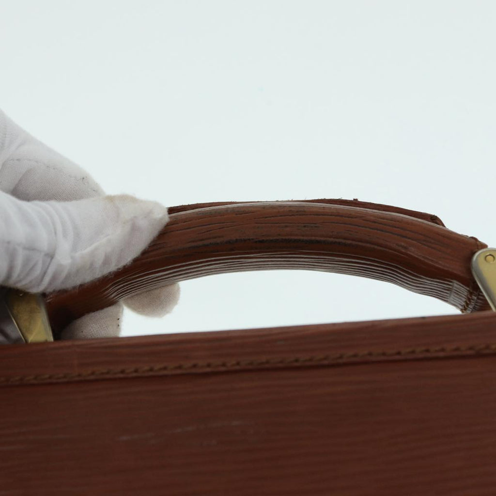 FENDI Business Bag Leather Brown yk14372
