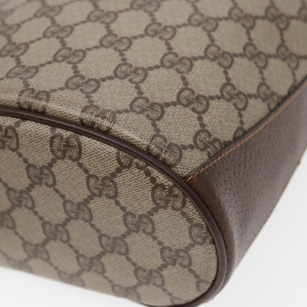 GUCCI GG Supreme Web Sherry Line Shoulder Bag PVC Beige 40 02 081 yk14383