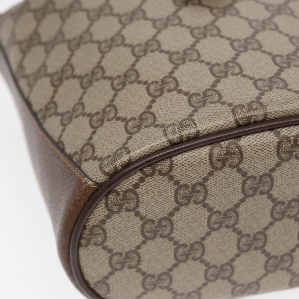 GUCCI GG Supreme Web Sherry Line Shoulder Bag PVC Beige 40 02 081 yk14383