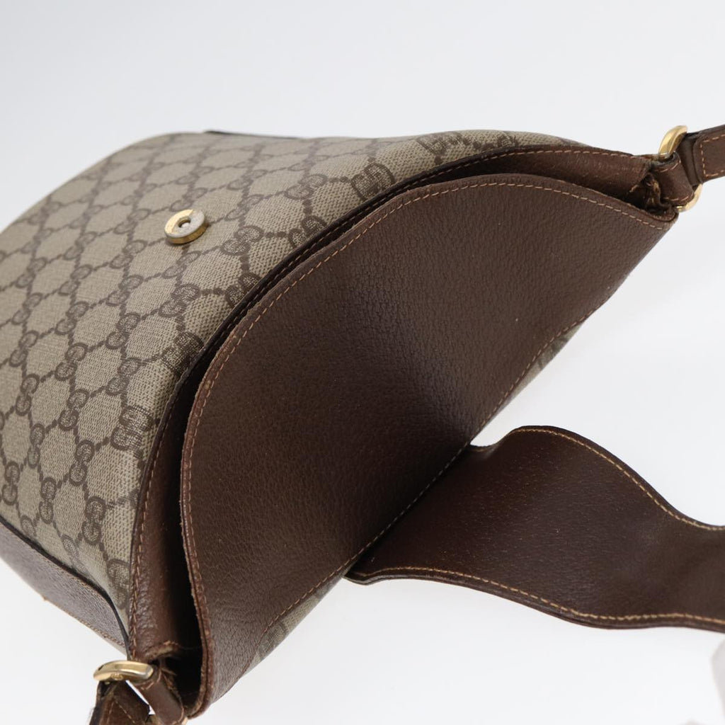 GUCCI GG Supreme Web Sherry Line Shoulder Bag PVC Beige 40 02 081 yk14383