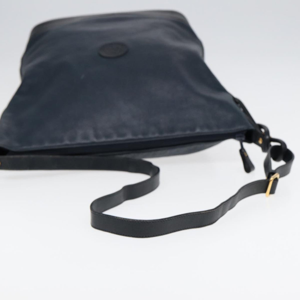 GUCCI Shoulder Bag Leather Navy Gold 001 090 0729 yk14384