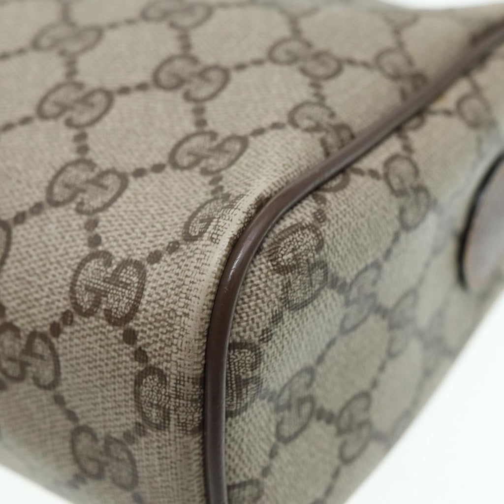 GUCCI GG Supreme Web Sherry Line Shoulder Bag PVC Beige 89 02 017 yk14402