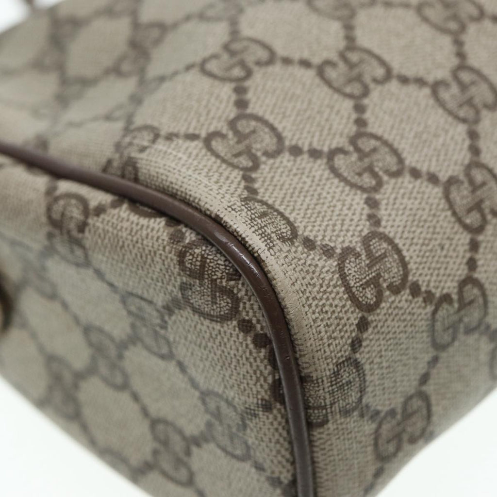 GUCCI GG Supreme Web Sherry Line Shoulder Bag PVC Beige 89 02 017 yk14402