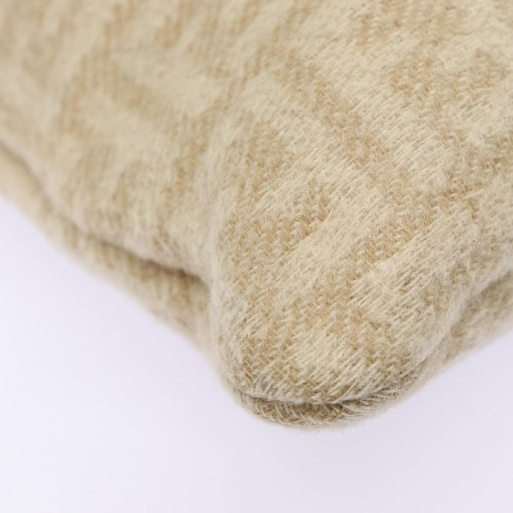 FENDI Zucca Canvas Tote Bag Wool Beige Silver yk14409