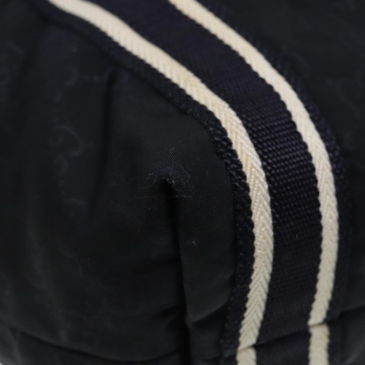 GUCCI GG Canvas Tote Bag Black Navy 189669 yk14419