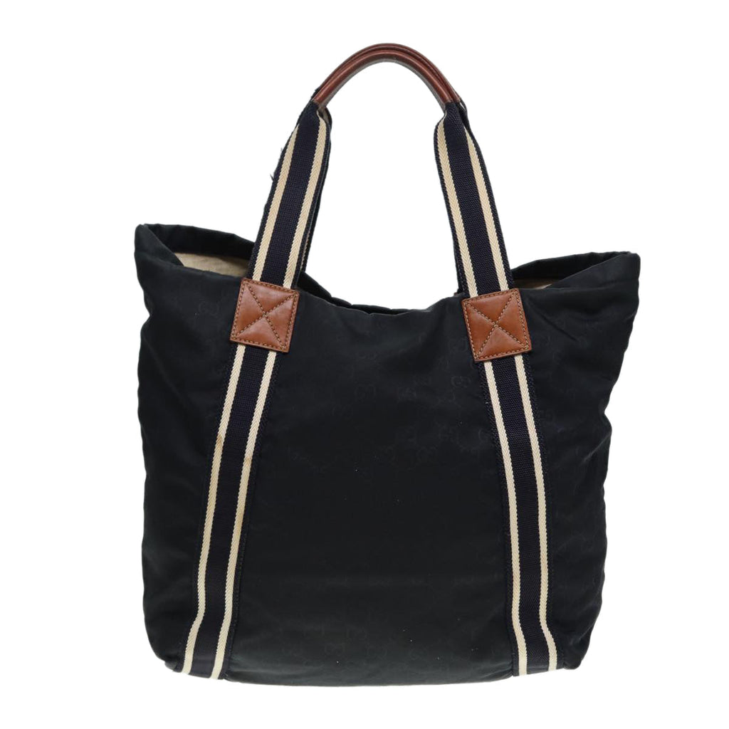 GUCCI GG Canvas Tote Bag Black Navy 189669 yk14419