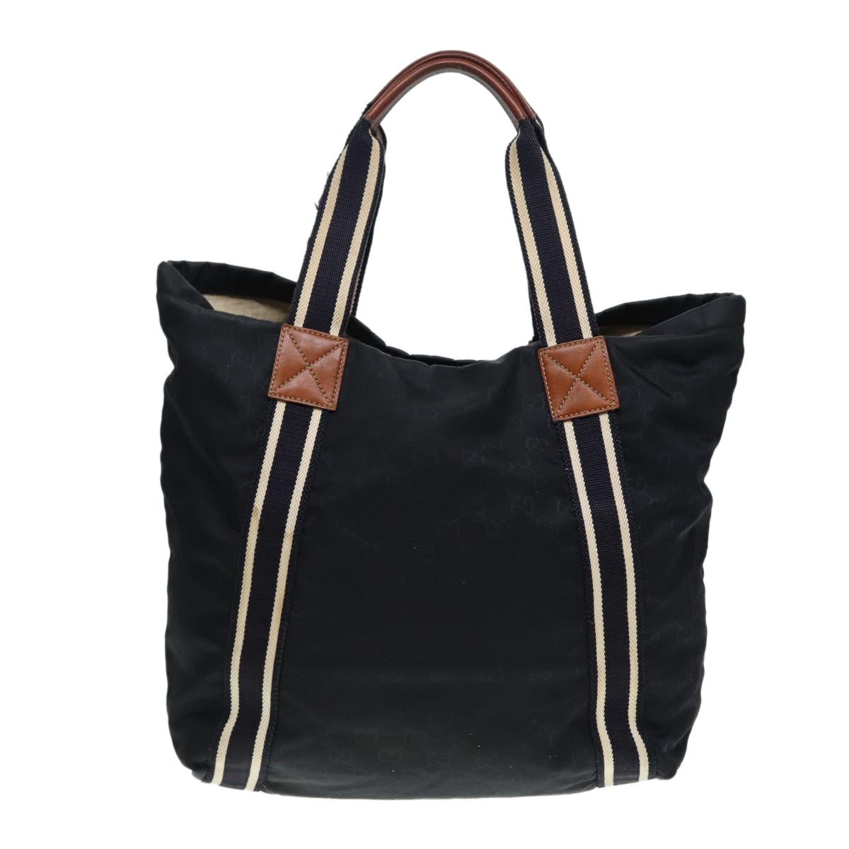 GUCCI GG Canvas Tote Bag Black Navy 189669 yk14419