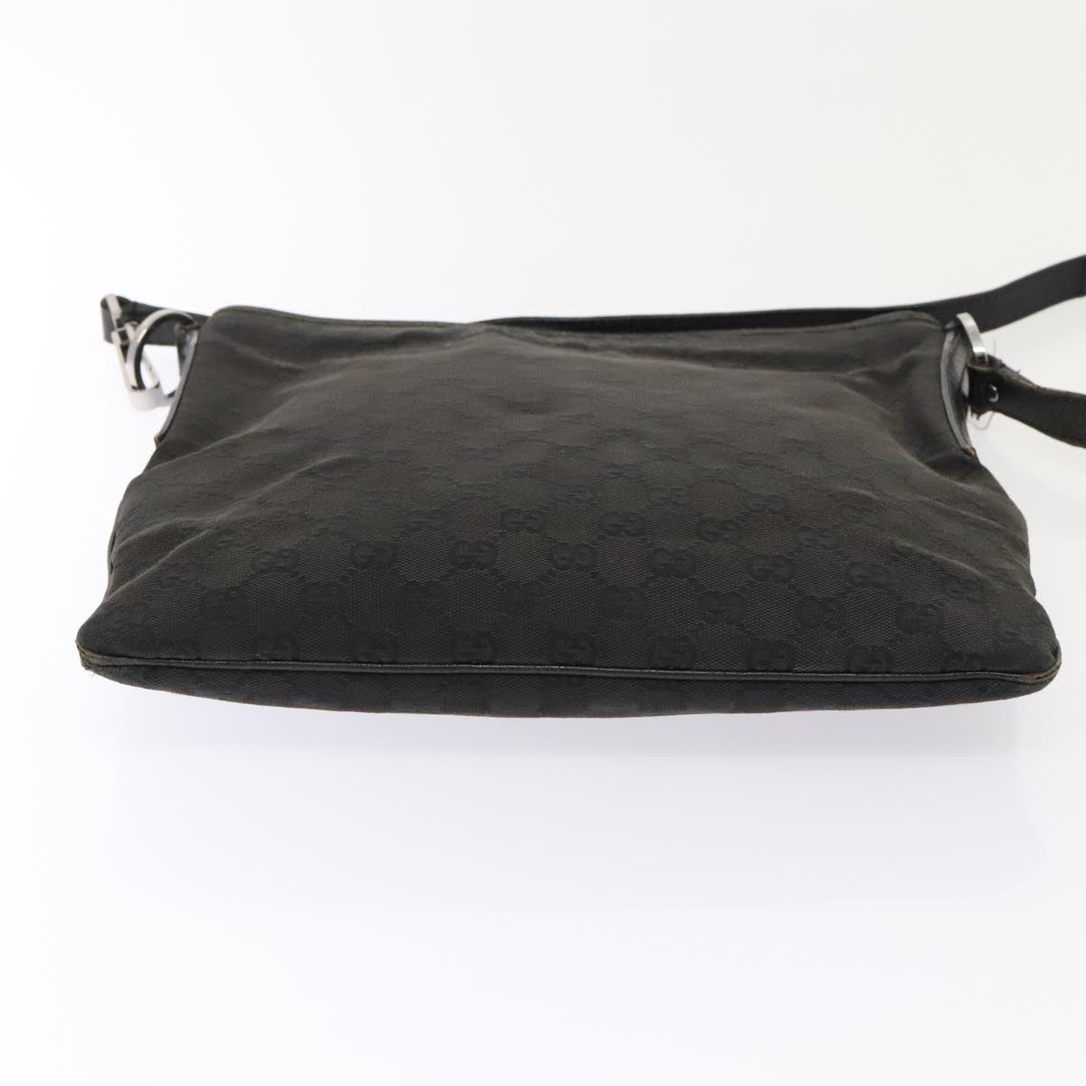 GUCCI GG Canvas Shoulder Bag Canvas Leather 2Set Black yk14479