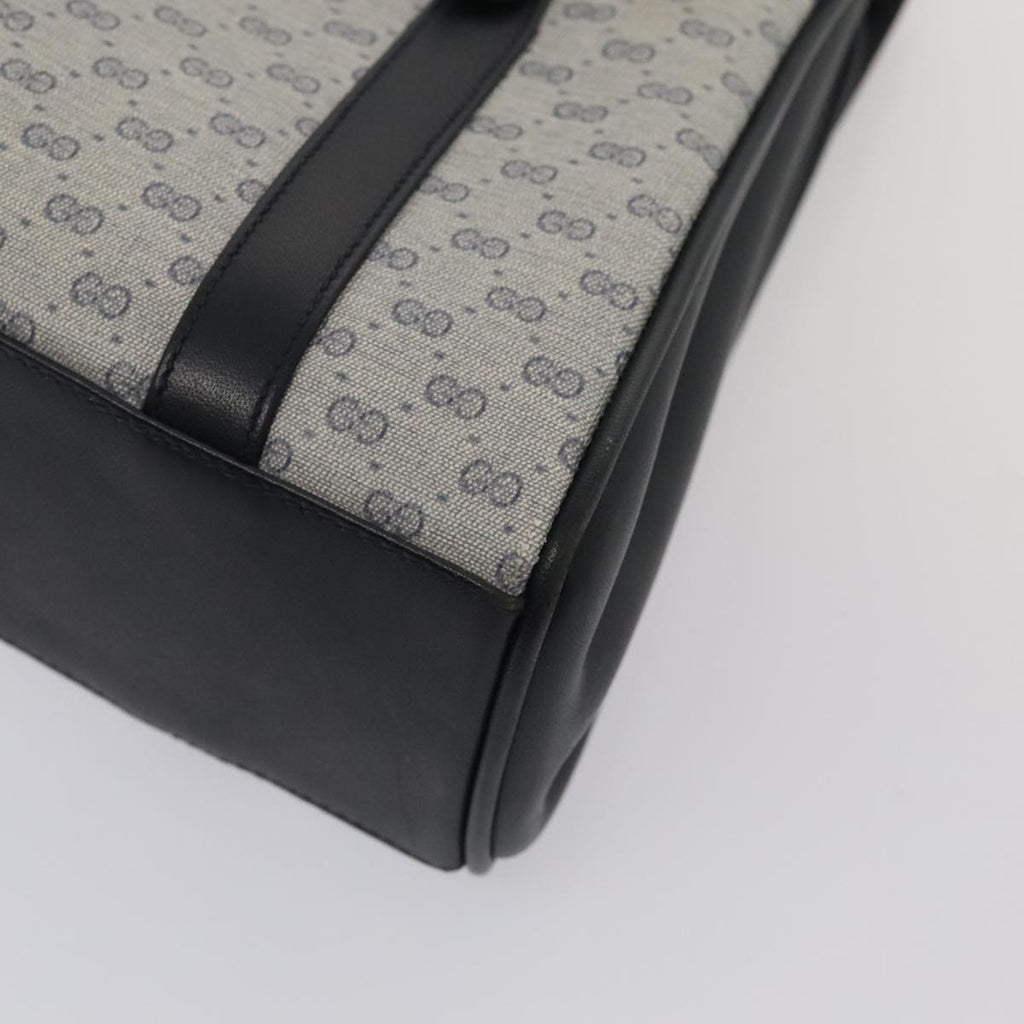GUCCI Micro GG Supreme Hand Bag PVC Navy Gold 000 46 4857 yk14482