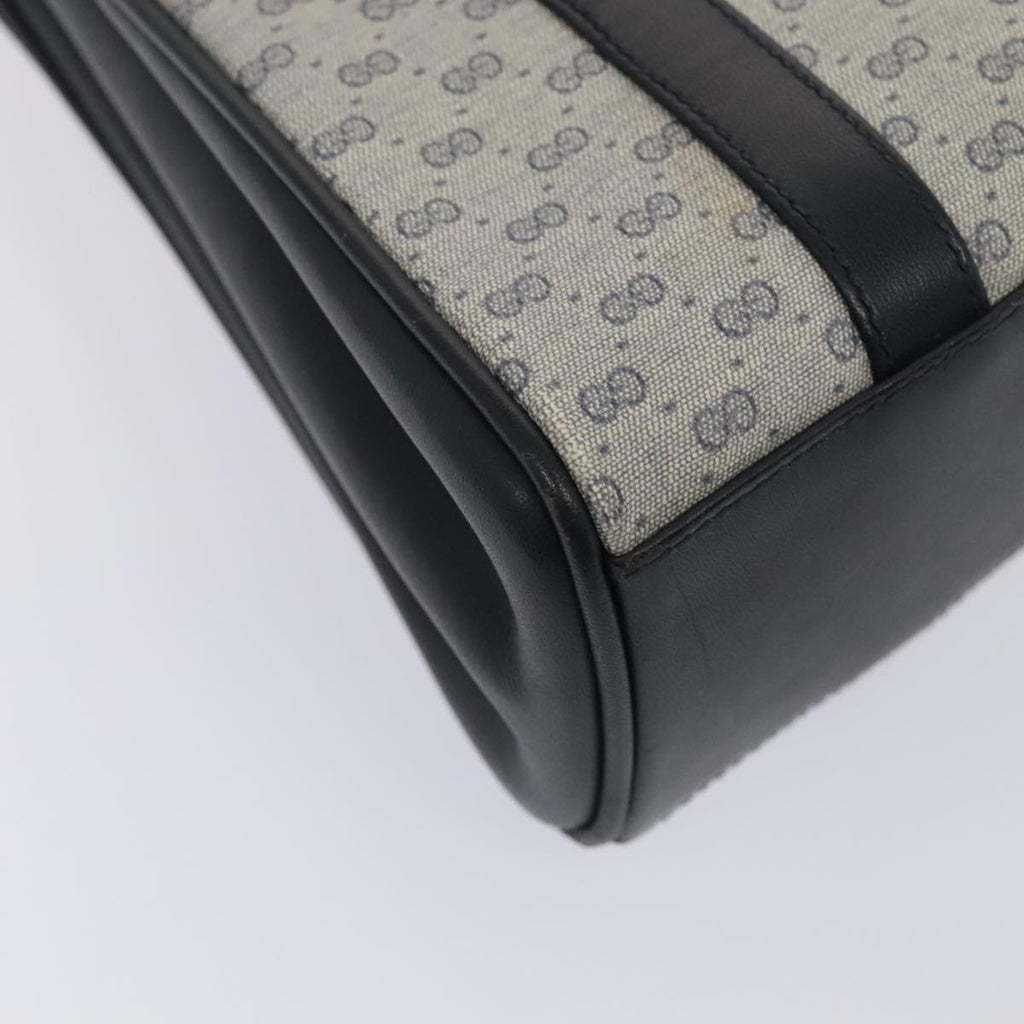 GUCCI Micro GG Supreme Hand Bag PVC Navy Gold 000 46 4857 yk14482