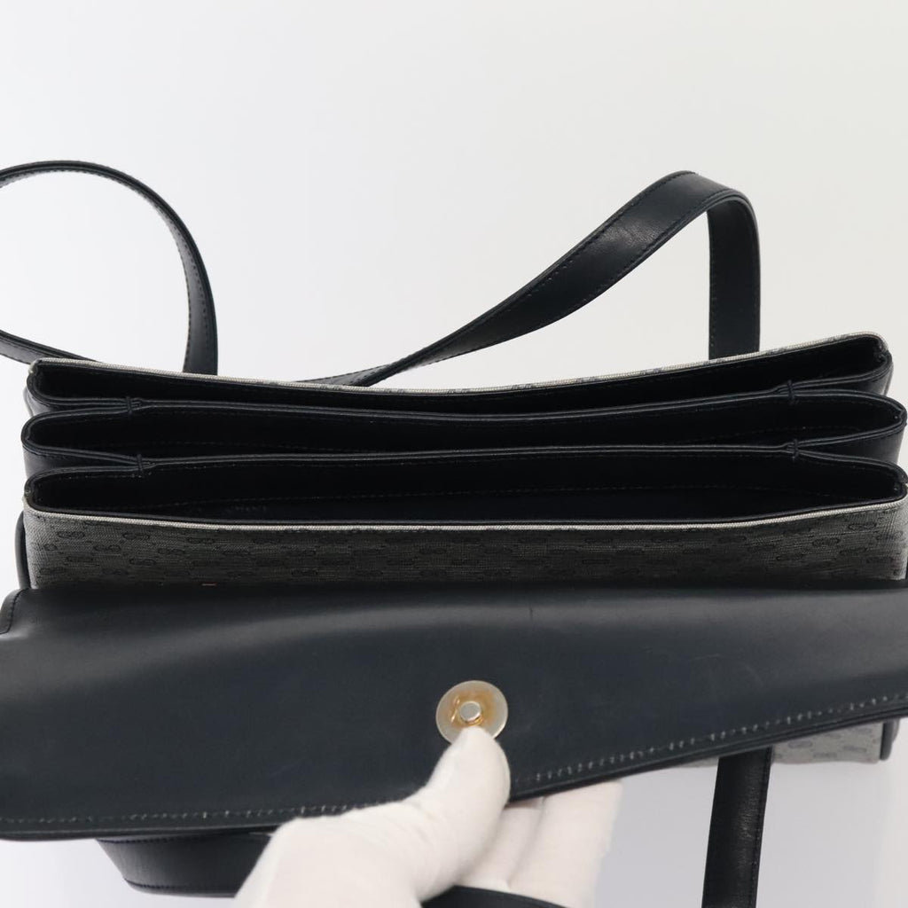 GUCCI Micro GG Supreme Hand Bag PVC Navy Gold 000 46 4857 yk14482