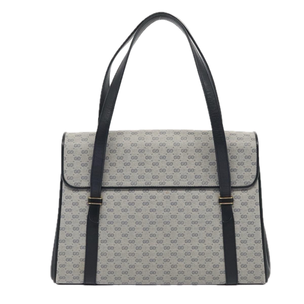 GUCCI Micro GG Supreme Hand Bag PVC Navy Gold 000 46 4857 yk14482