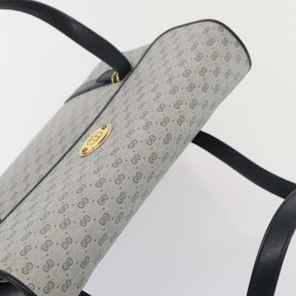 GUCCI Micro GG Supreme Hand Bag PVC Navy Gold 000 46 4857 yk14482