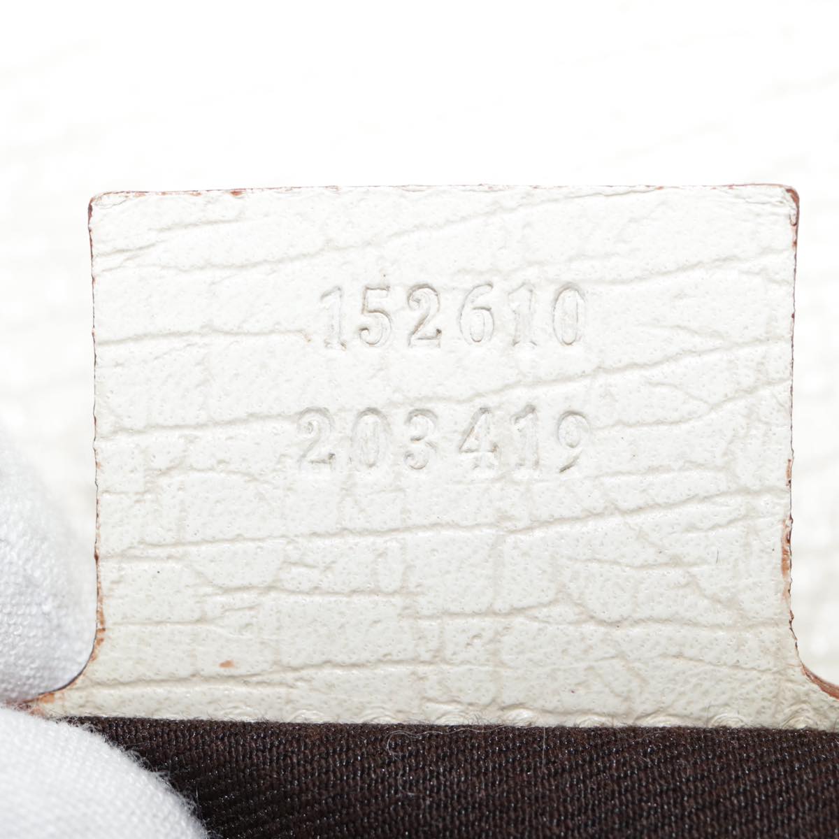 GUCCI GG Supreme Jackie Hand Bag PVC Leather Beige Silver 152610 yk14575