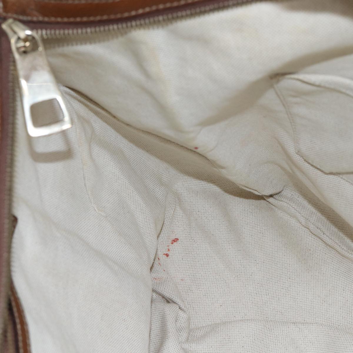 GUCCI GG Canvas Tote Bag Leather Beige Brown gold 323671 yk14577