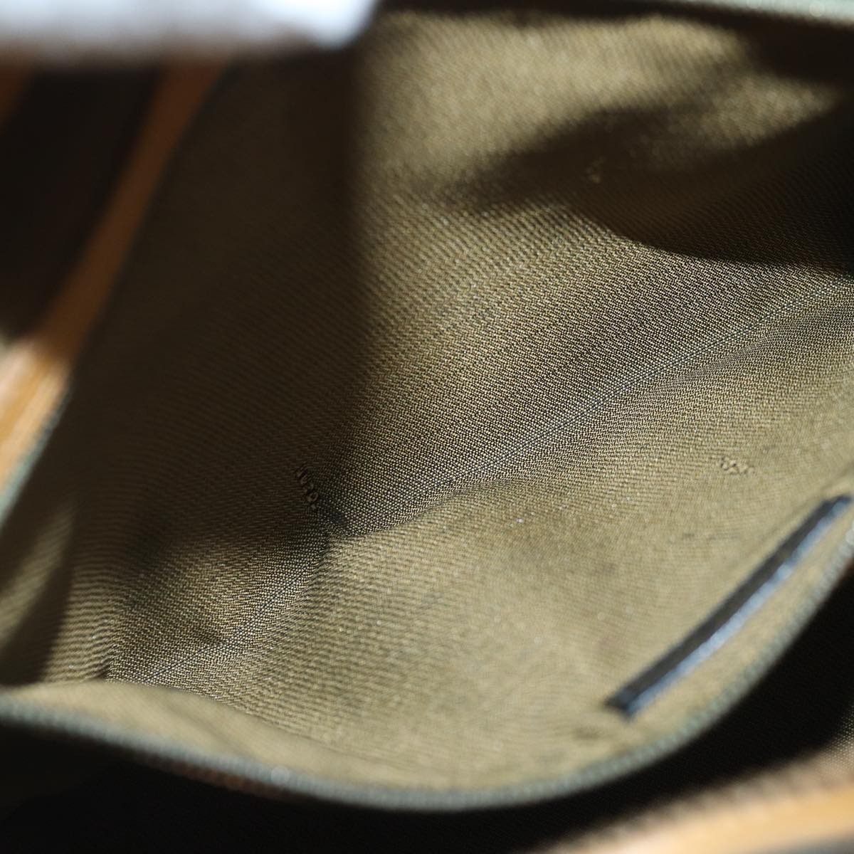 FENDI Zucca Canvas Shoulder Bag Gold Black Brown yk14581