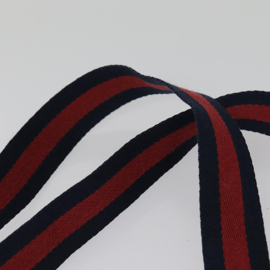 GUCCI GG Supreme Sherry Line Tote Bag PVC Leather Navy 40 02 003 yk14602