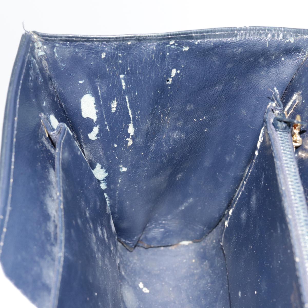 GUCCI GG Supreme Shoulder Bag PVC Navy Gold yk14604