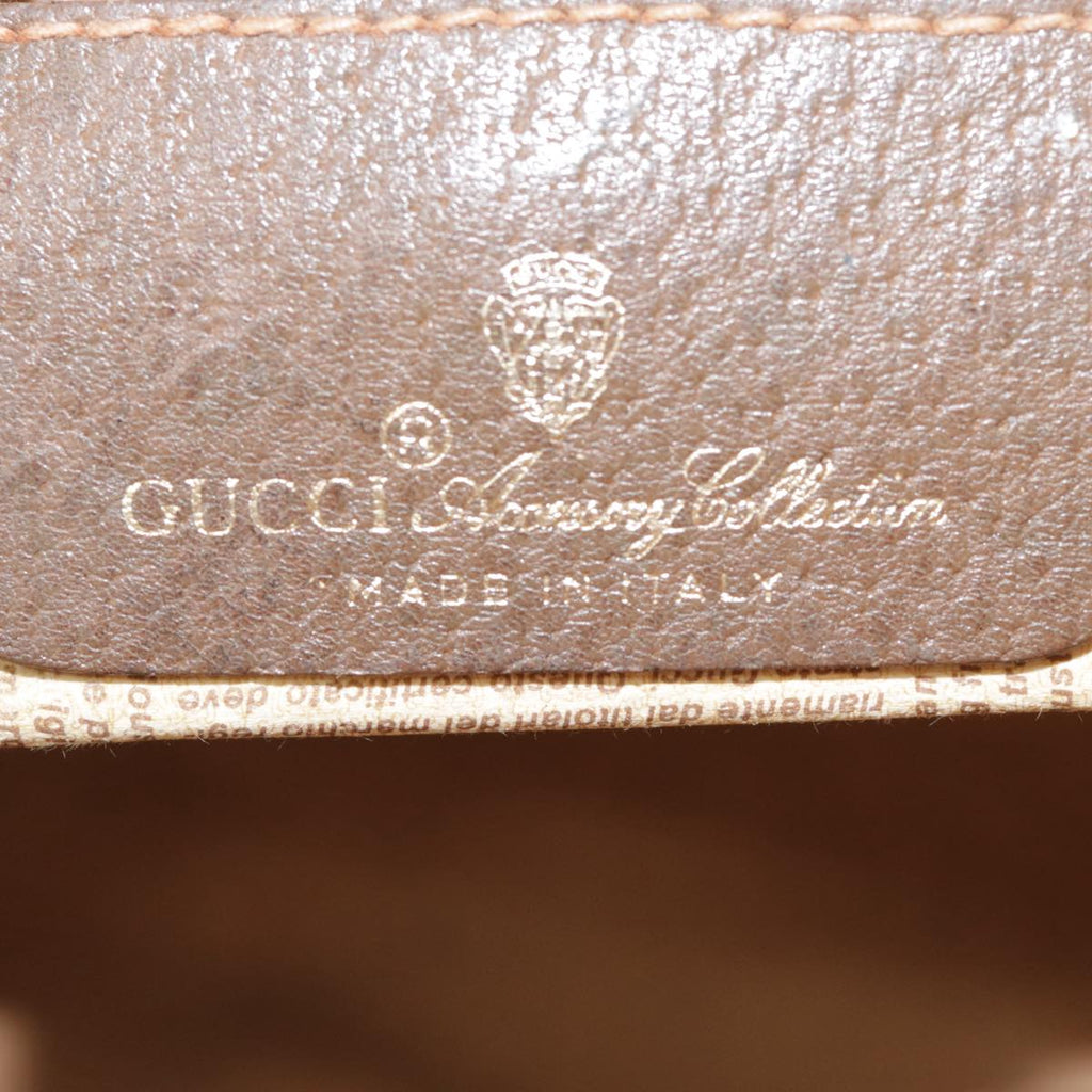 GUCCI GG Supreme Web Sherry Line Clutch Bag PVC Beige Red 89 01 030 yk14617