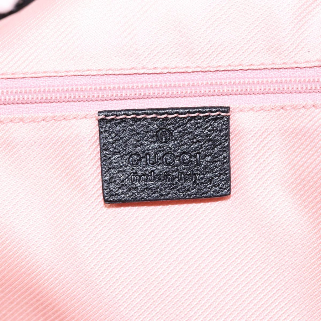 GUCCI Tote Bag Satin Black Gold 154402 yk14621