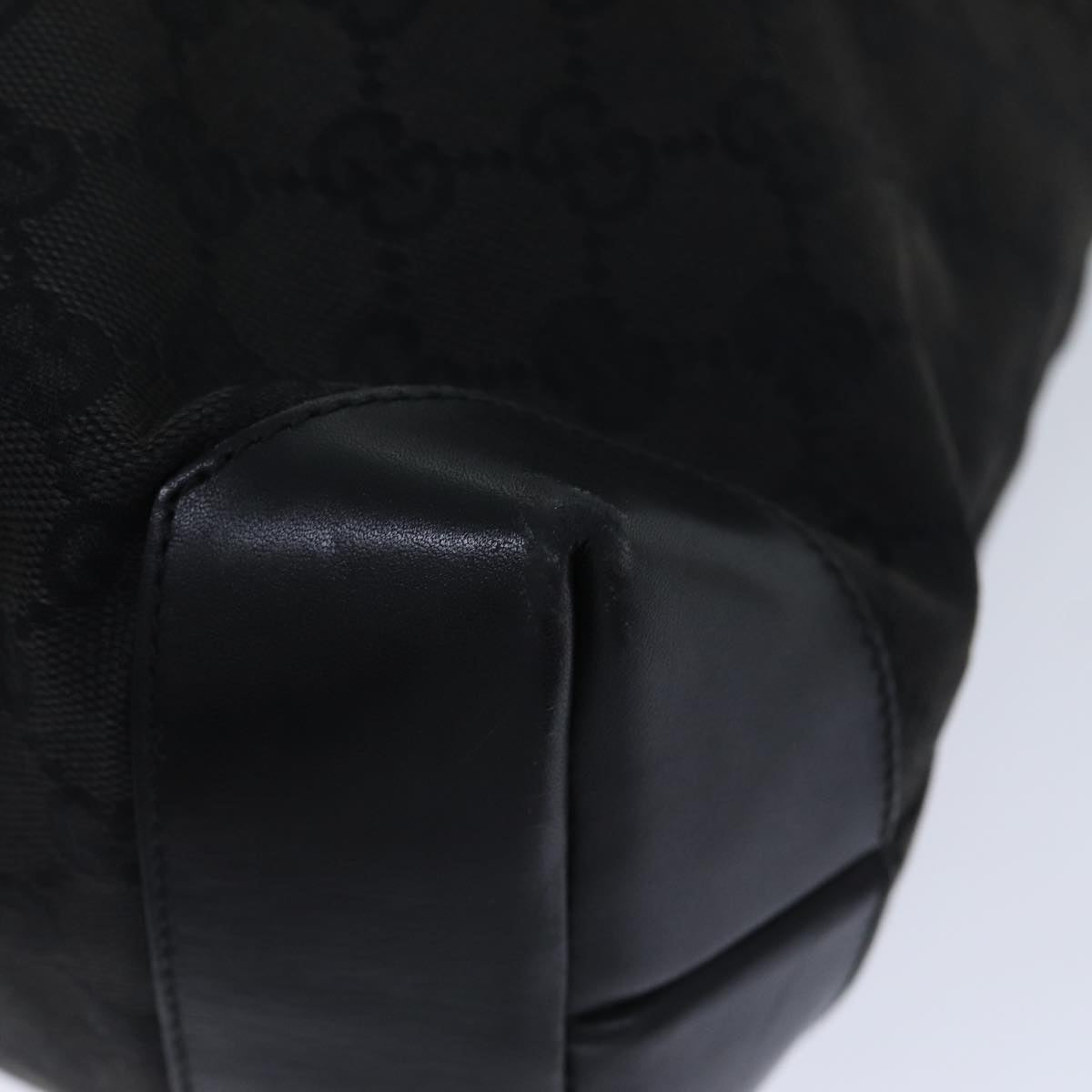 GUCCI GG Canvas Tote Bag Black 28892 yk14623