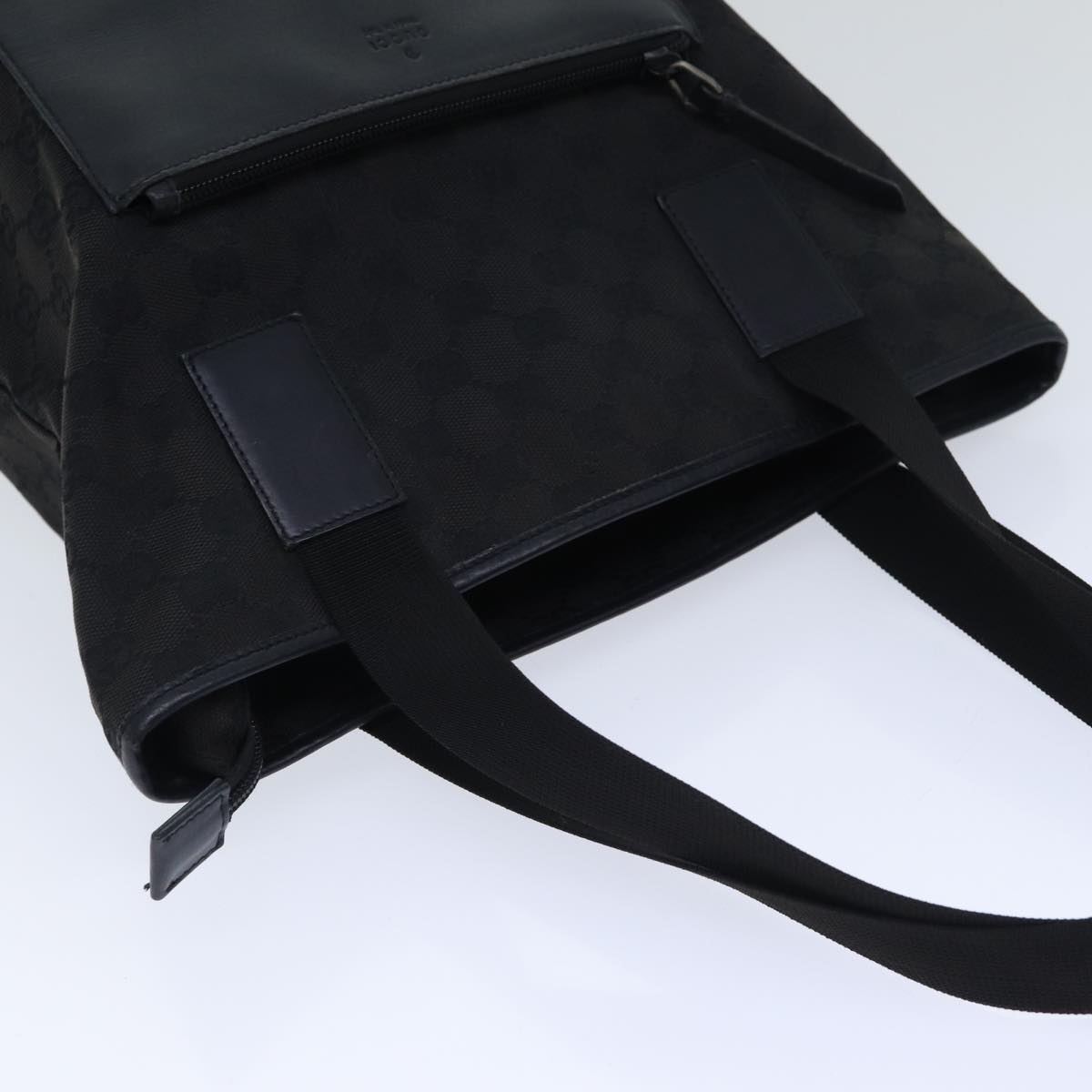 GUCCI GG Canvas Tote Bag Black 28892 yk14623
