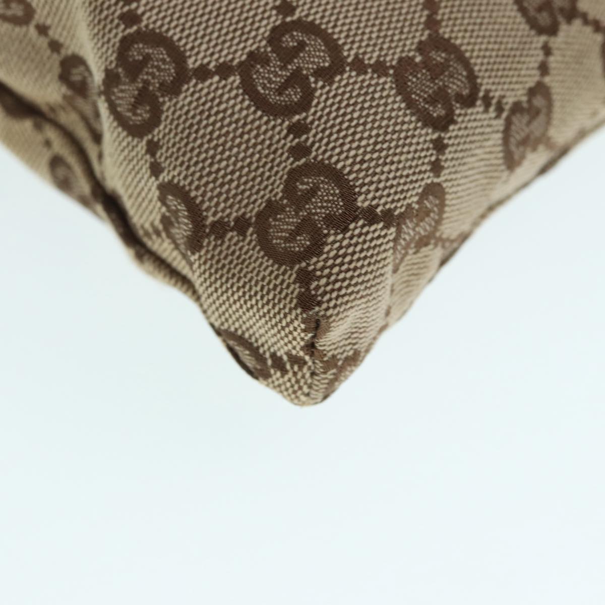 GUCCI GG Canvas Waist bag Beige Silver 28566 yk14629