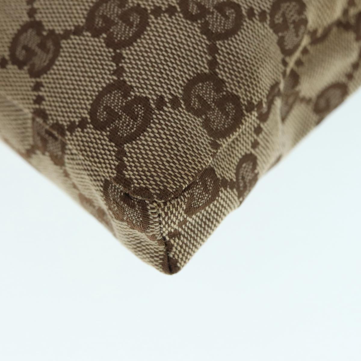 GUCCI GG Canvas Waist bag Beige Silver 28566 yk14629