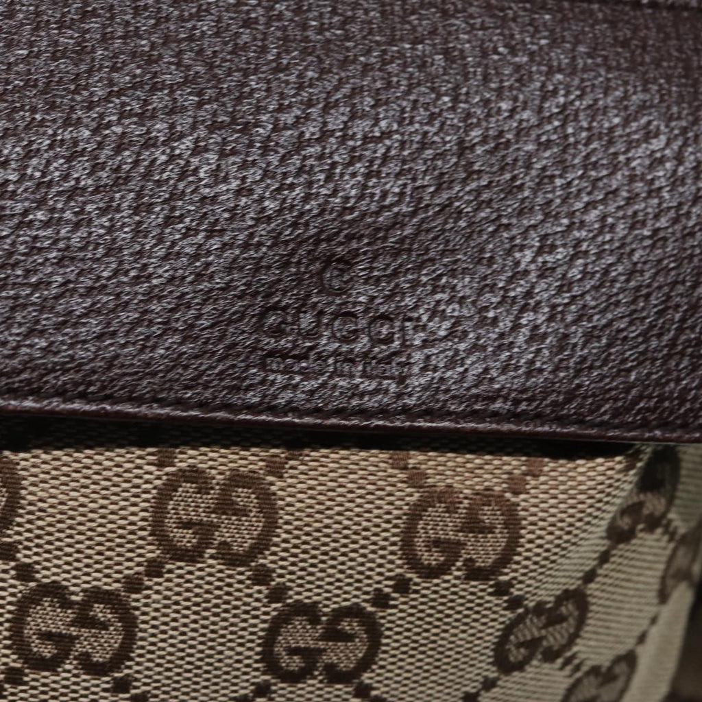 GUCCI GG Canvas Waist bag Beige Silver 28566 yk14629
