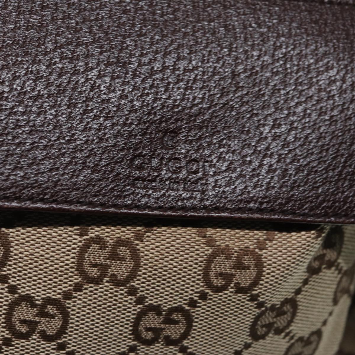 GUCCI GG Canvas Waist bag Beige Silver 28566 yk14629