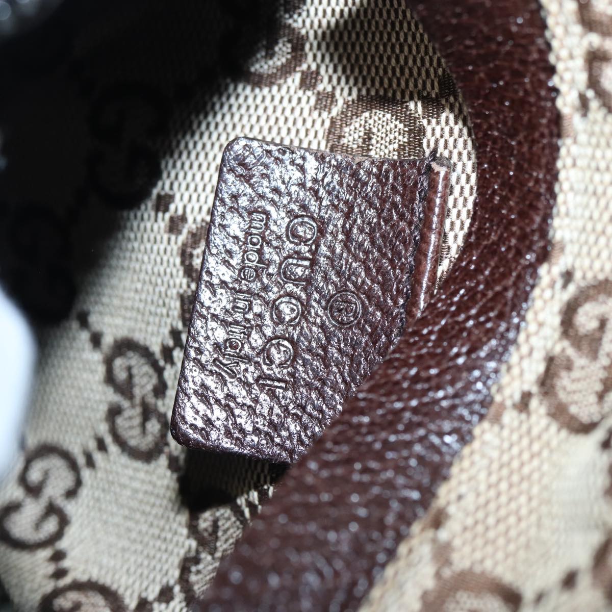 GUCCI GG Canvas Waist bag Beige Silver 28566 yk14629