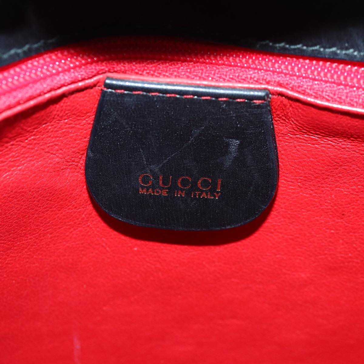 GUCCI Ready Lock Hand Bag Leather Black Gold 000 46 0227 yk14632