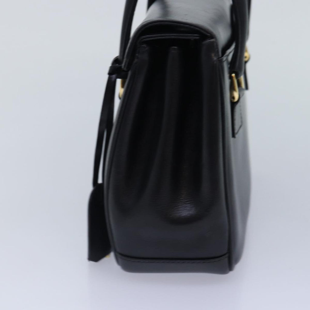 GUCCI Ready Lock Hand Bag Leather Black Gold 000 46 0227 yk14632