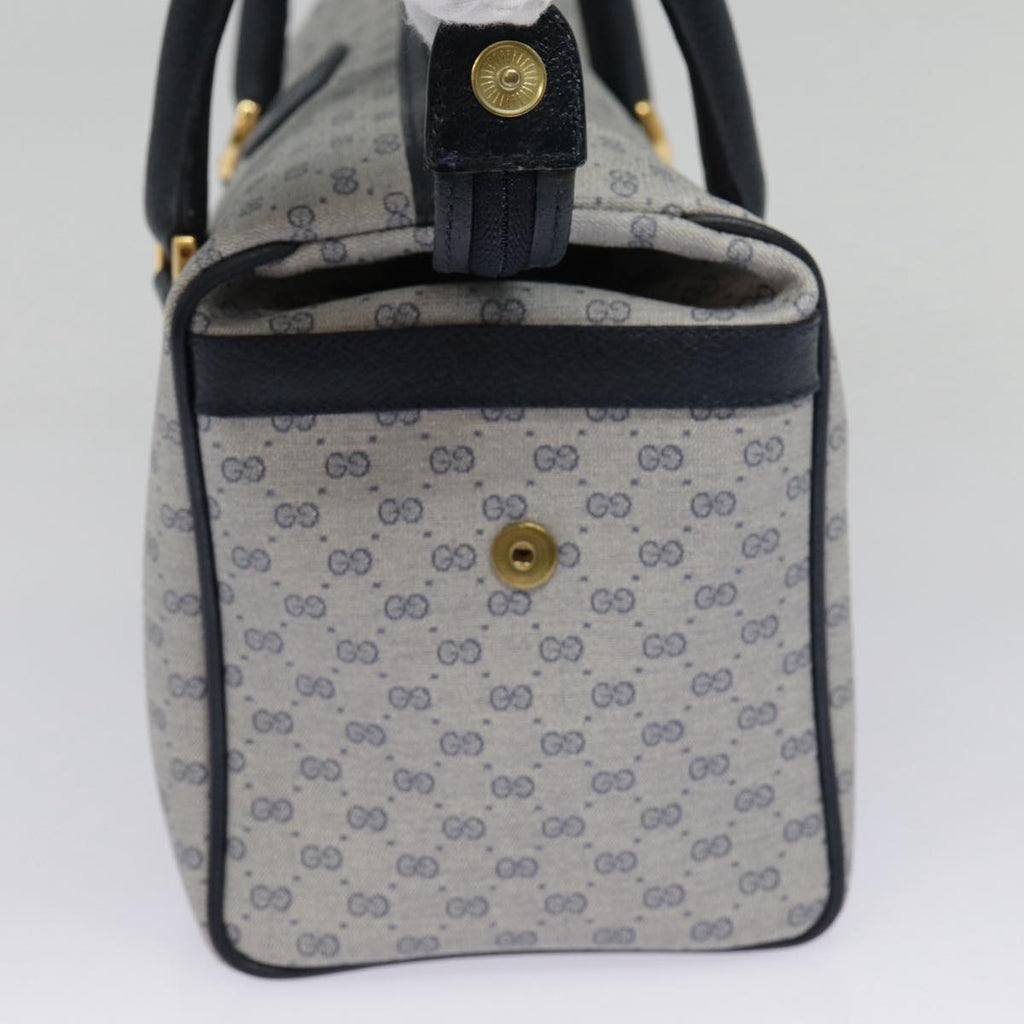GUCCI Micro GG Supreme Hand Bag PVC Navy Gold 000 40 0207 yk14683