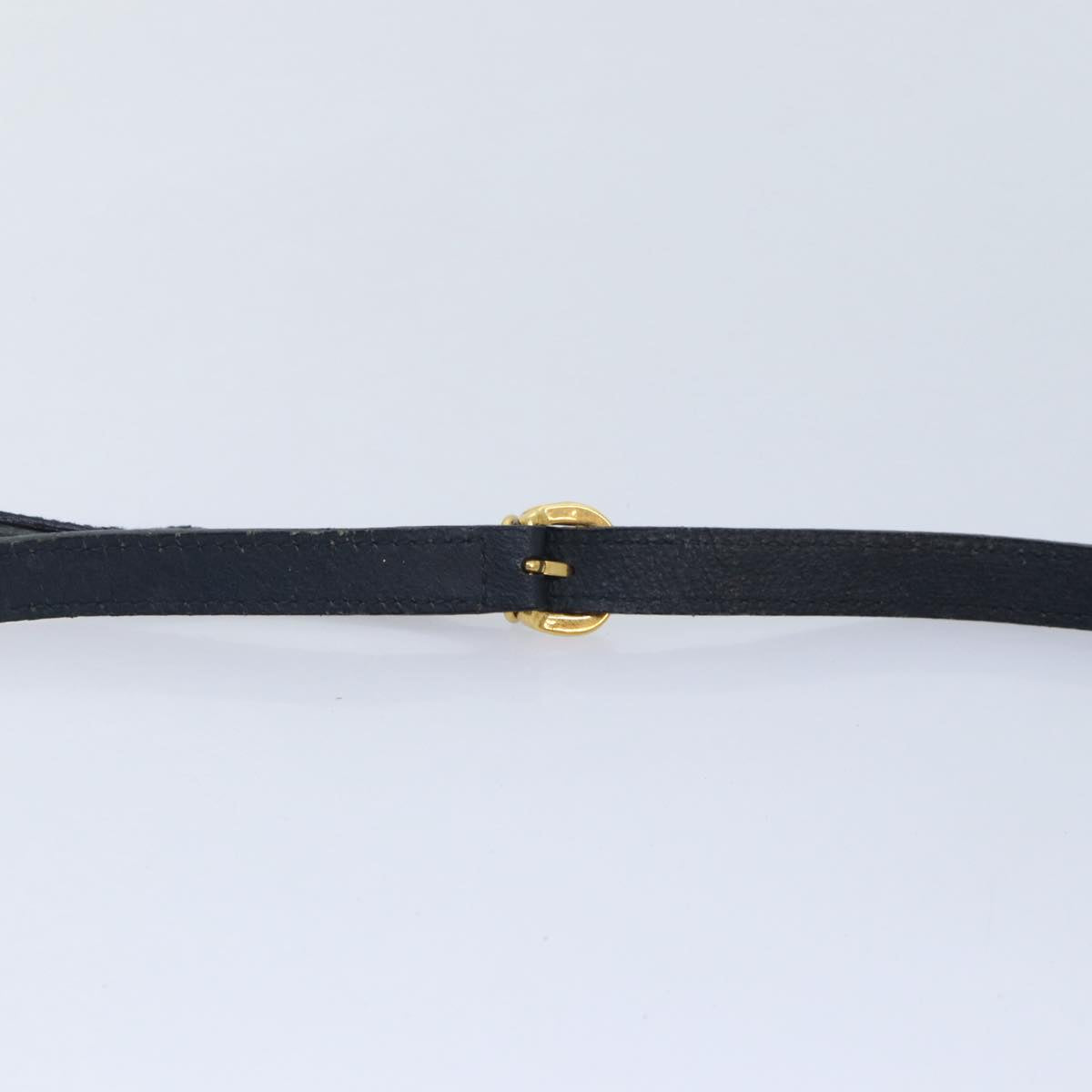 GUCCI GG Supreme Shoulder Bag PVC Navy Gold yk14693
