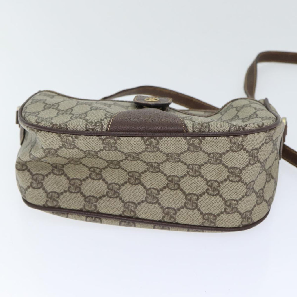GUCCI GG Supreme Web Sherry Line Shoulder Bag PVC Beige Red Green yk14694