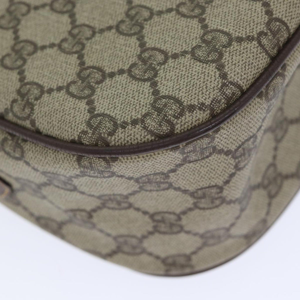 GUCCI GG Supreme Web Sherry Line Shoulder Bag PVC Beige Red Green yk14694
