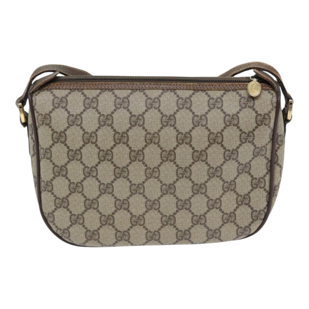 GUCCI GG Supreme Web Sherry Line Shoulder Bag PVC Beige Red Green yk14694