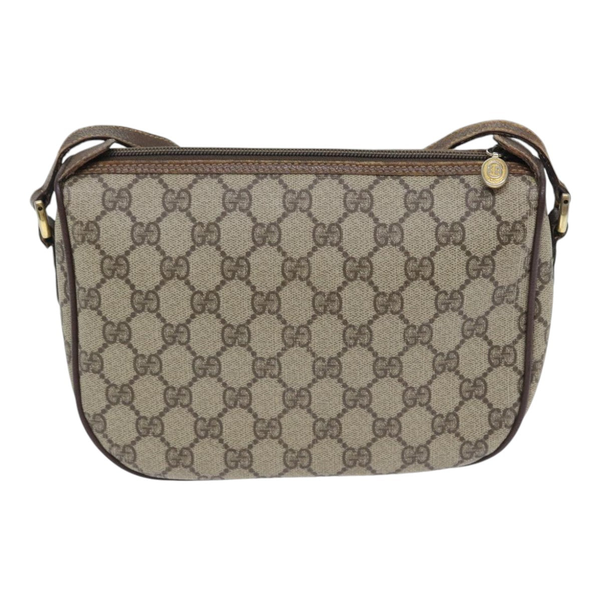 GUCCI GG Supreme Web Sherry Line Shoulder Bag PVC Beige Red Green yk14694
