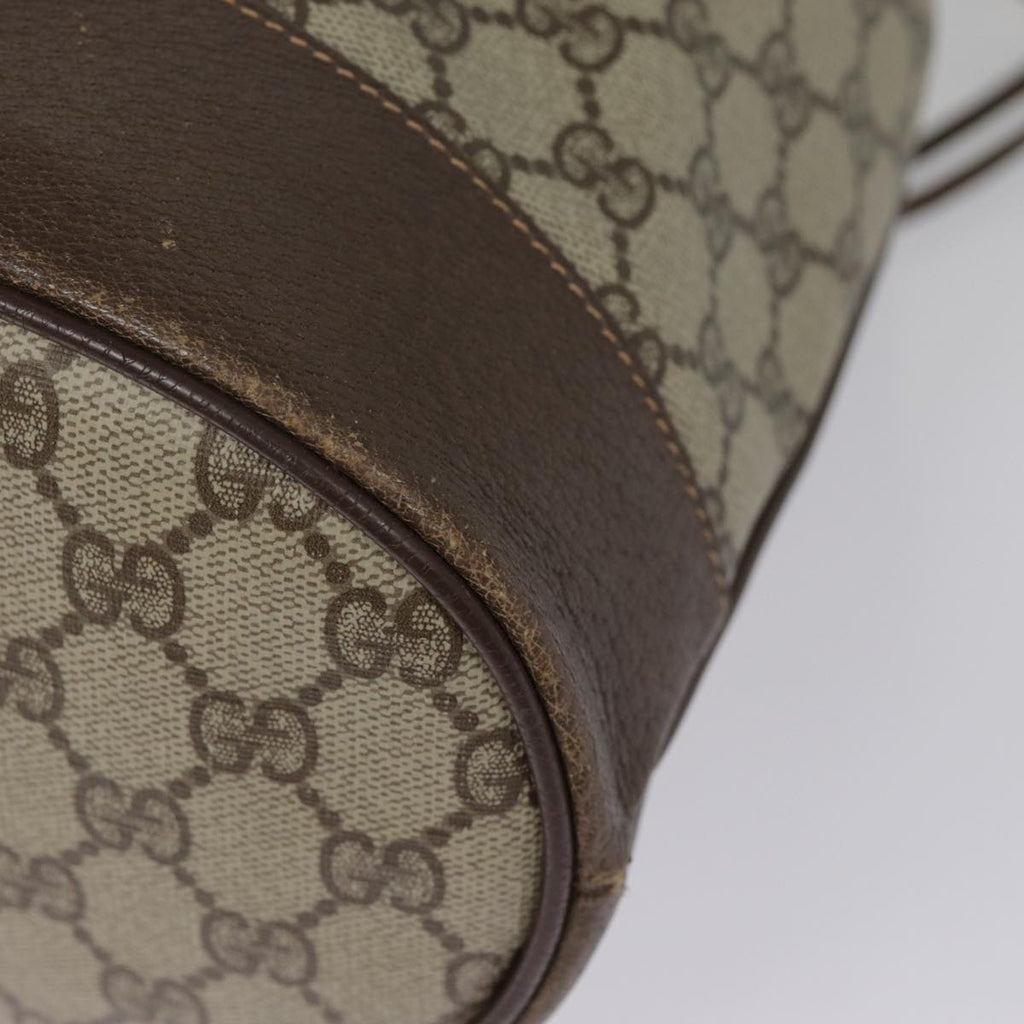 GUCCI GG Supreme Web Sherry Line Shoulder Bag PVC Beige 164 02 085 yk14696