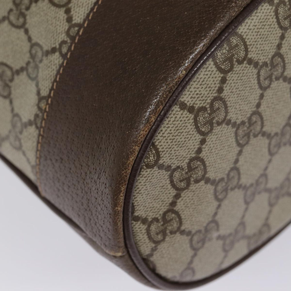 GUCCI GG Supreme Web Sherry Line Shoulder Bag PVC Beige 164 02 085 yk14696