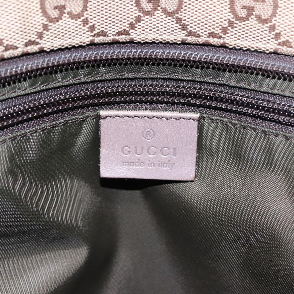 GUCCI GG Canvas Sherry Line Tote Bag Beige Gold pink 155524 yk14708