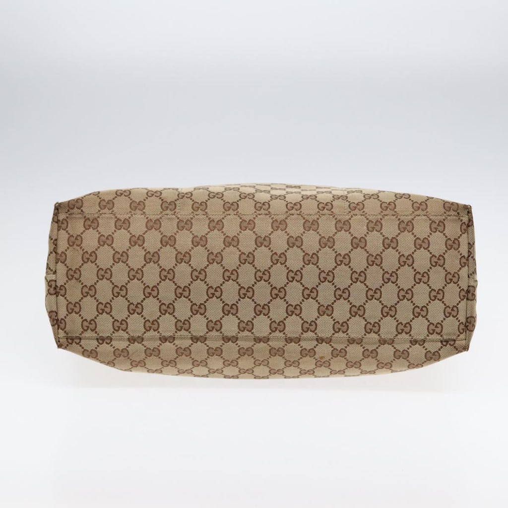 GUCCI GG Canvas Sherry Line Tote Bag Beige Gold pink 155524 yk14708