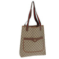 GUCCI GG Supreme Web Sherry Line Tote Bag PVC Beige 89 02 003 yk14710