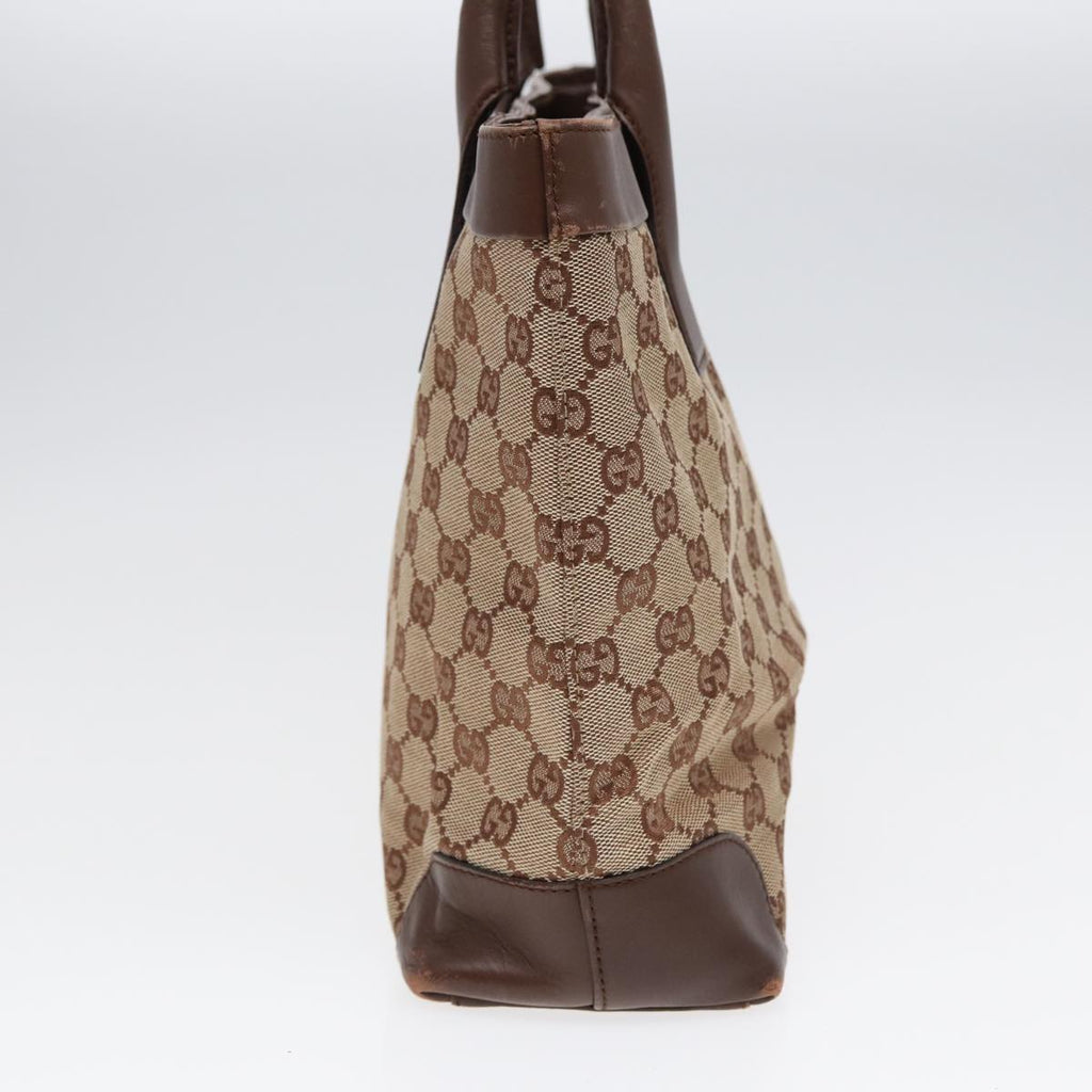 GUCCI GG Canvas Hand Bag Beige Gold 002 1119 yk14728