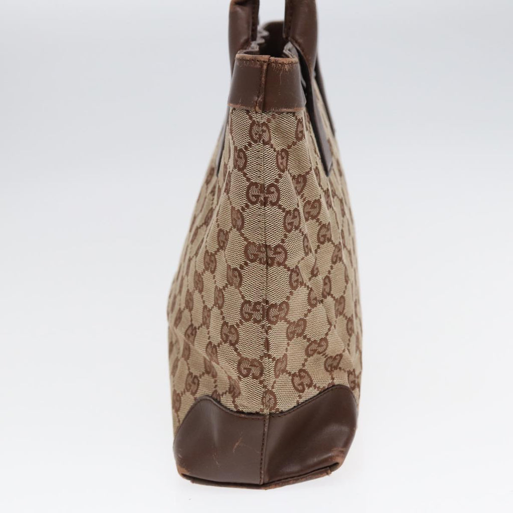 GUCCI GG Canvas Hand Bag Beige Gold 002 1119 yk14728