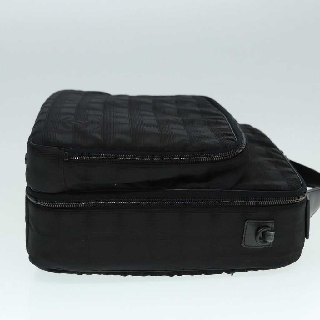 CHANEL New Travel Line Travel Case Nylon Black CC yk14766
