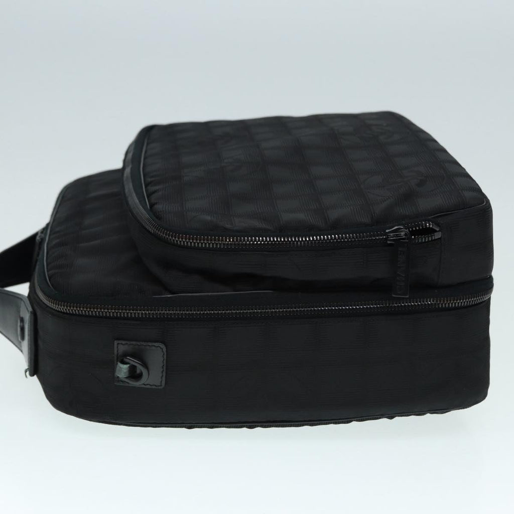CHANEL New Travel Line Travel Case Nylon Black CC yk14766