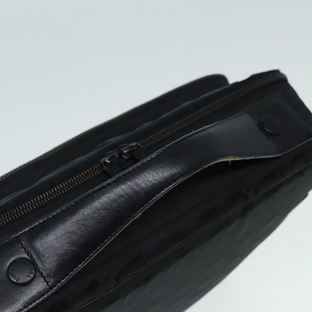 CHANEL New Travel Line Travel Case Nylon Black CC yk14766