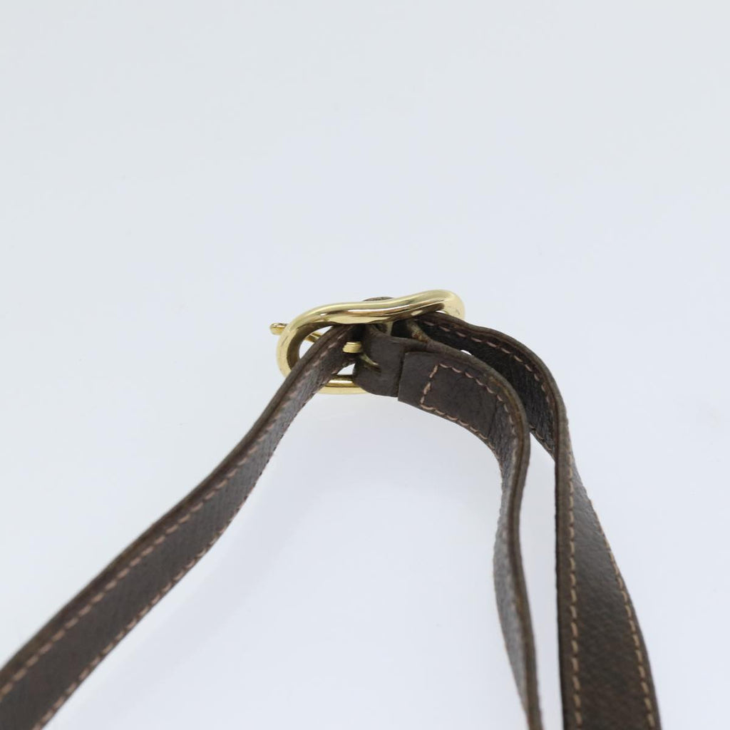 GUCCI GG Supreme Web Sherry Line Shoulder Bag PVC Beige Gold yk14770